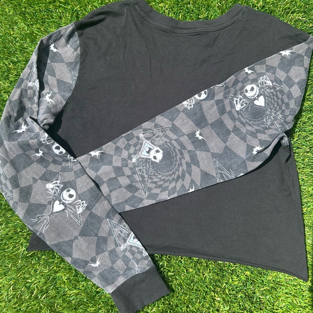 Vans X Disney Nightmare Before Christmas Jacks Checks Shirt Skellington Crop M - Picture 6 of 9